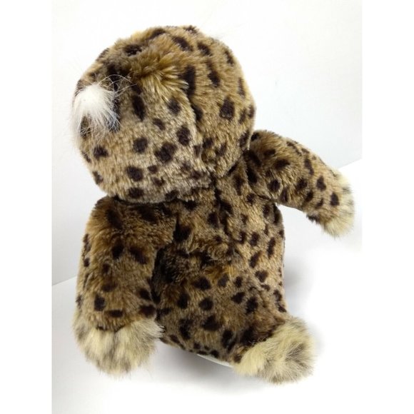 Vintage Eyenimal 9" Brown Mottled Owl Plushie With Big Green Moving Eyes - Picture 2 of 9